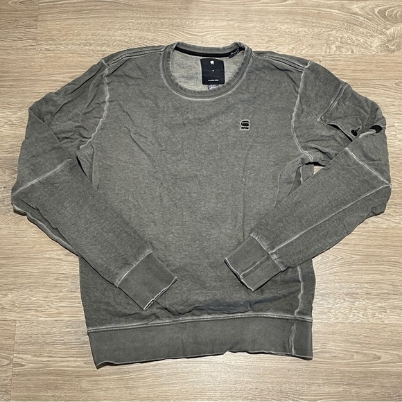 G Star Raw Stalt Roundneck Longsleeve Sweater — Grey Medium - Picture 1 of 9